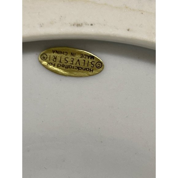 Vintage Silvestri Handpainted Cake plate Pedestal - Picture 5 of 5